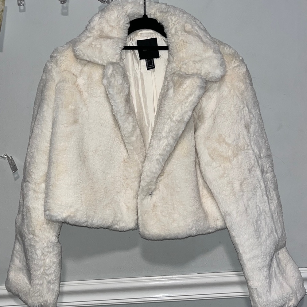 off while fur coat from forever 21